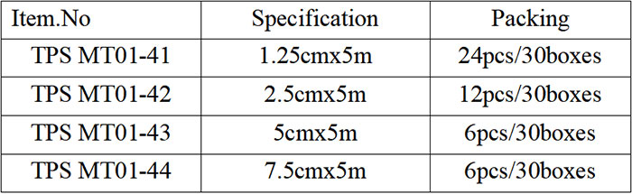 PE Tape TPS MT01-4 Packing Details